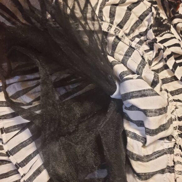 Sweet Love Red and Black Striped Mini Dress - Picture 5 of 6